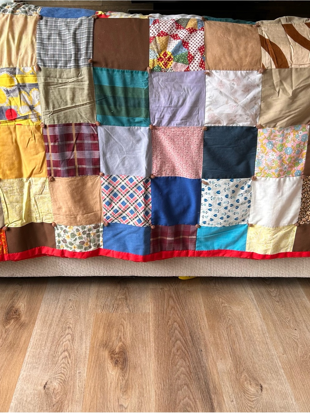 Handmade Patchwork Quilt - Picture 2 of 2
